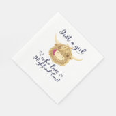 Serviette En Papier Juste Une Fille Qui Aime La Classe Des Vaches Écos (Coin)