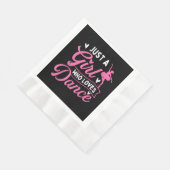 Serviette En Papier Juste Une Fille Qui Aime La Danse - Danseuse Amant (Coin)