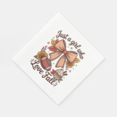 Serviette En Papier Juste une fille qui aime tomber Cosy (Coin)