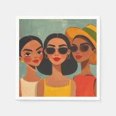 Serviette En Papier KAB "Girl Time" serviettes (Devant)