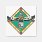Serviette En Papier Kachina Danseuse (Devant)