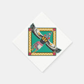 Serviette En Papier Kachina Danseuse (Coin)