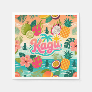 Serviette En Papier Kagu Tropical Tutti Frutti