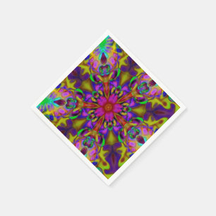 Serviette En Papier Kaleidoscope Apophyse Fractage Art - II