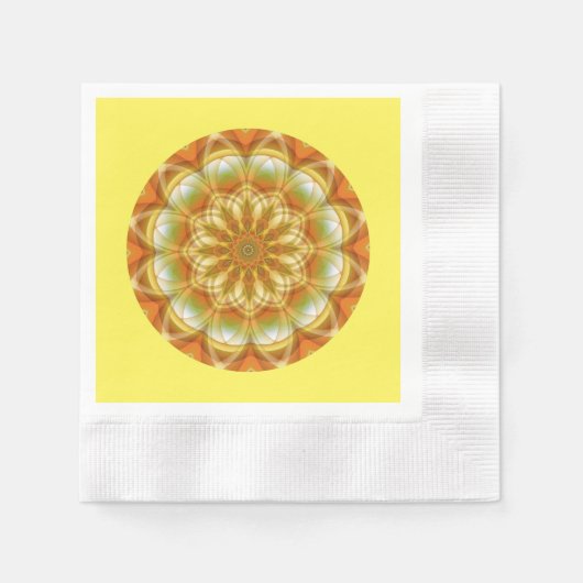 Serviette En Papier Kaleidoscope d'automne (Devant)