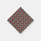 Serviette En Papier Kaleidoscope géométrique vibre (Coin)