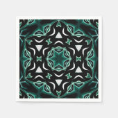 Serviette En Papier kaléidoscope marocain-africain motif sombre (Devant)