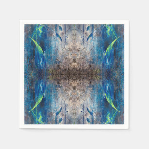 Serviette En Papier Kaléidoscopique abstrait bunt bohemien mandala