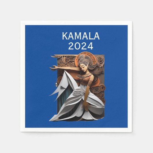 Serviette En Papier Kamala 2024 pour le président Thunder_Cove (Devant)