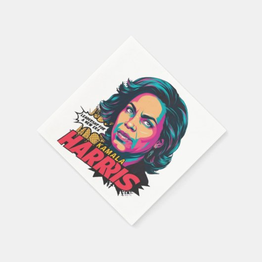 Serviette En Papier Kamala Harris (Coin)