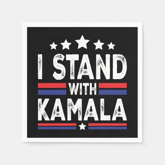 Serviette En Papier Kamala Harris (Devant)