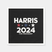 Serviette En Papier Kamala Harris 2024 Pour La Campagne Électorale (Devant)