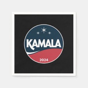Serviette En Papier Kamala Harris 2024 vintage élection présidentielle