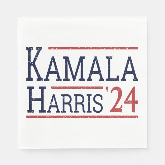 Serviette En Papier Kamala Harris Election 2024 I (Devant)