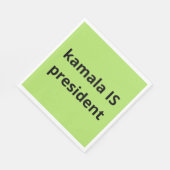 Serviette En Papier Kamala Harris est la présidente des élections de 2 (Coin)