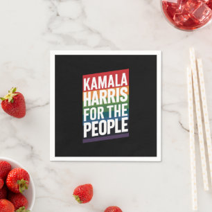 Serviette En Papier Kamala Harris LGBTQ Gay pride Lesbian Drôle cadeau