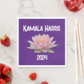 Serviette En Papier Kamala Harris Lotus 2024 (En situation)