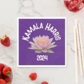 Serviette En Papier Kamala Harris Lotus 2024 (En situation)