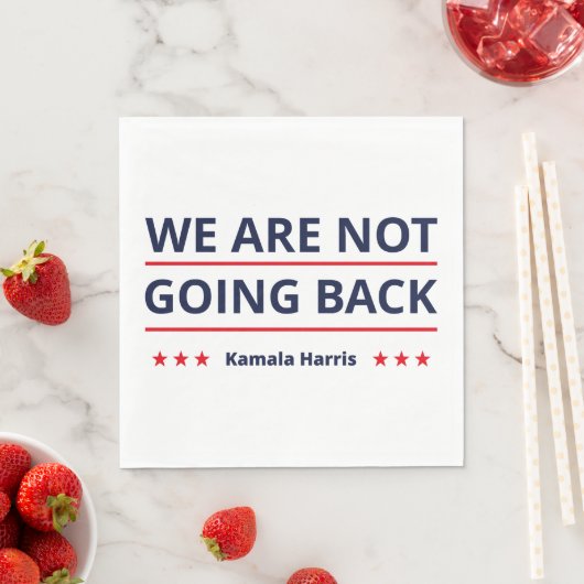 Serviette En Papier Kamala Harris - Nous Ne Retournons Pas II (En situation)