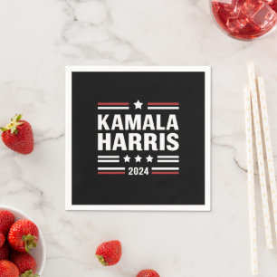 Serviette En Papier Kamala Harris pour le peuple 2024 Président