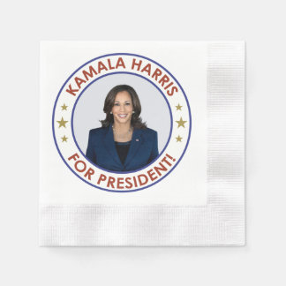 SERVIETTE EN PAPIER KAMALA HARRIS PRÉSIDENTE !