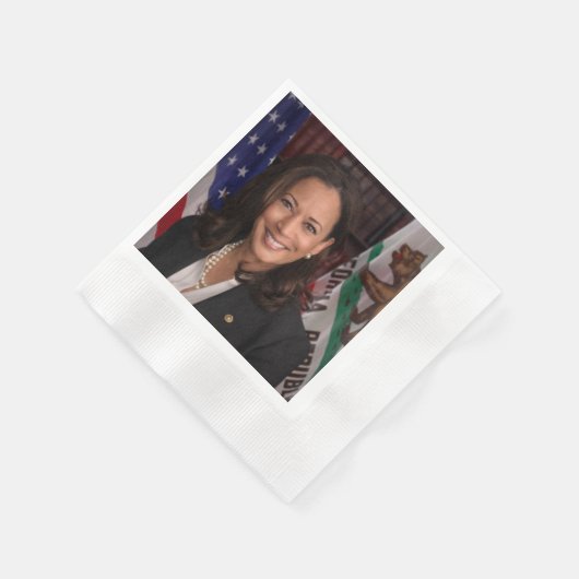Serviette En Papier Kamala Harris Vice-président américain, Biden 2024 (Coin)