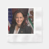 Serviette En Papier Kamala Harris Vice-président américain, Biden 2024 (Devant)