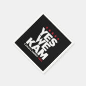 Serviette En Papier Kamala Harris Yes We Kam for US President 2024 (Coin)