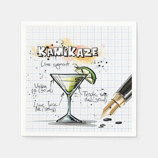 Serviette En Papier Kamikaze (Devant)