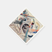Serviette En Papier Kandinsky Art Abstrait Joyeux Anniversaire (Coin)