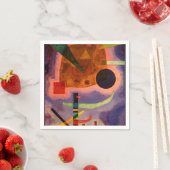 Serviette En Papier Kandinsky - Drei Elemente, art abstrait (En situation)