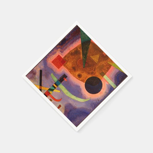 Serviette En Papier Kandinsky - Drei Elemente, art abstrait (Coin)