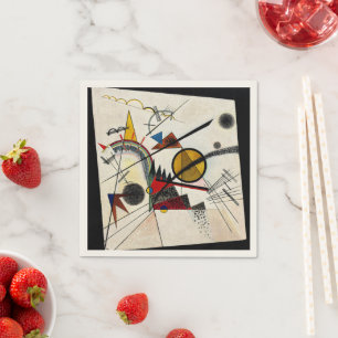 Serviette En Papier Kandinsky - En noir