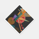 Serviette En Papier Kandinsky - Interprétation Abstraite (Coin)