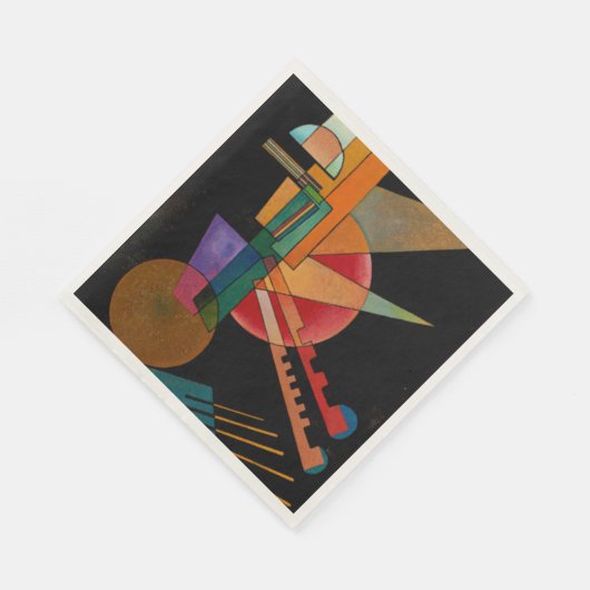 Serviette En Papier Kandinsky - Interprétation Abstraite (Coin)