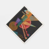 Serviette En Papier Kandinsky - Interprétation Abstraite (Coin)