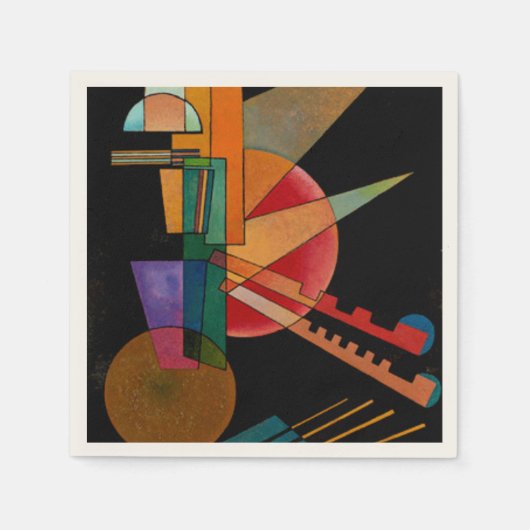 Serviette En Papier Kandinsky - Interprétation Abstraite (Devant)