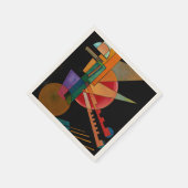 Serviette En Papier Kandinsky - Interprétation Abstraite (Coin)