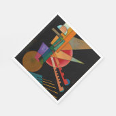 Serviette En Papier Kandinsky - Interprétation Abstraite (Coin)