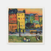 Serviette En Papier Kandinsky - Maisons à Munich, (Devant)