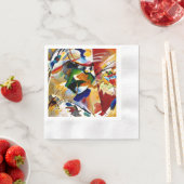 Serviette En Papier Kandinsky - Peinture avec Centre Vert (En situation)