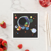 Serviette En Papier Kandinsky - Plusieurs cercles (En situation)