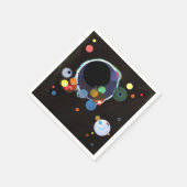 Serviette En Papier Kandinsky - Plusieurs cercles (Coin)