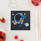 Serviette En Papier Kandinsky Plusieurs Cercles Artwork (En situation)