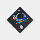 Serviette En Papier Kandinsky Plusieurs Cercles Artwork (Coin)
