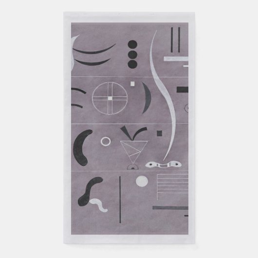 Serviette En Papier Kandinsky - Quatre Pièces, Papier Serviettes (Devant)