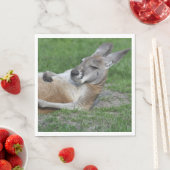 Serviette En Papier Kangaroo à dos (En situation)