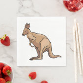 Serviette En Papier Kangaroo Australian Wildlife Napkins (En situation)