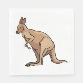 Serviette En Papier Kangaroo Australian Wildlife Napkins (Devant)
