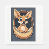 Serviette En Papier Kangaroo kid Napkin (Devant)
